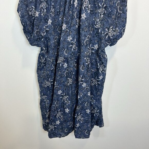 Torrid 2 2X Mini Chambray Puff Sleeve Smocked Dress - Picture 11 of 11